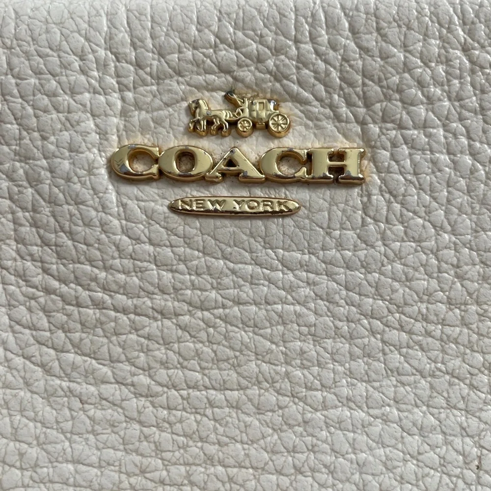 Coach Cream Leather Crossbody Bag